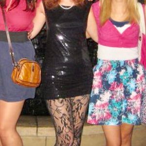 Forever 21 Black Sequin Mini Dress